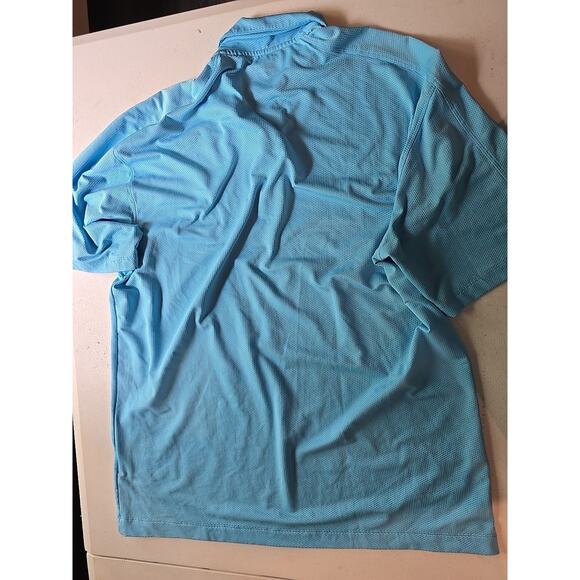 Nike Golf Polo Men's Large Navy Blue Short Sleeve Three‎ Button NWT - Picture 5 of 5